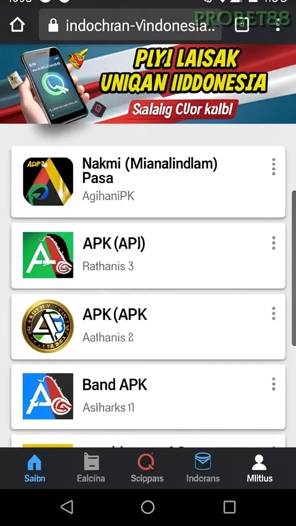 Cuplikan layar MEGA111 — aktivitas