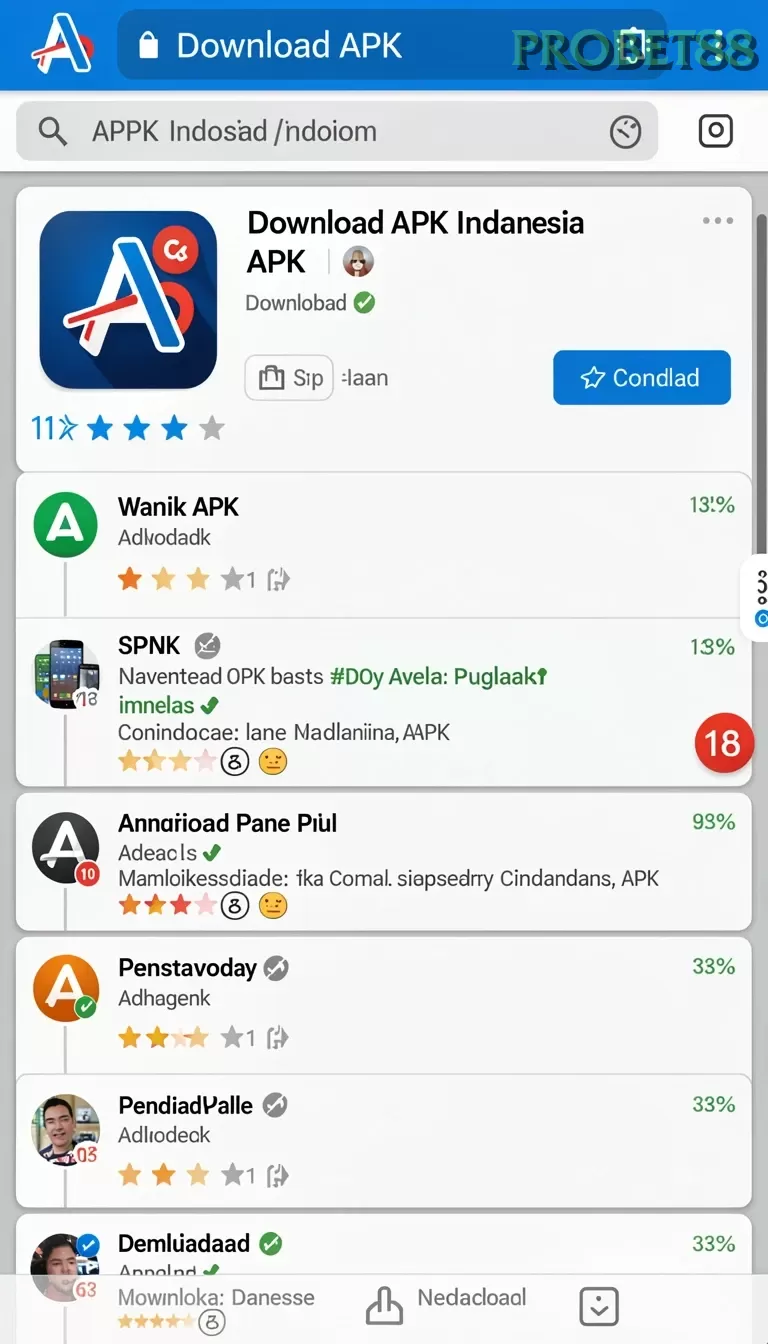 Cuplikan layar MEGA111 — menu navigasi